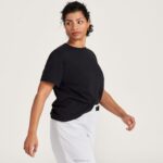 Allbirds Allgood-Baumwoll-T-Shirt für Damen DZ826216 natürliches Schwarz