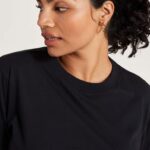 Allbirds Allgood-Baumwoll-T-Shirt für Damen DZ826216 natürliches Schwarz – Bild 3