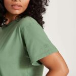Allbirds Allgood-Baumwoll-T-Shirt für Damen DZ826219 neblige Ladung – Bild 5