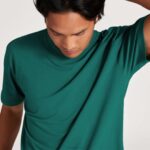 Allbirds Allgood-Baumwoll-T-Shirt für Herren DZ826122 tiefer Smaragd – Bild 3