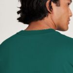 Allbirds Allgood-Baumwoll-T-Shirt für Herren DZ826122 tiefer Smaragd – Bild 4