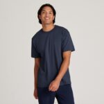 Allbirds Allgood-Baumwoll-T-Shirt für Herren DZ826123 dunstiges Indigo