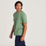 Allbirds Allgood-Baumwoll-T-Shirt für Herren DZ826124 neblige Ladung – Bild 2