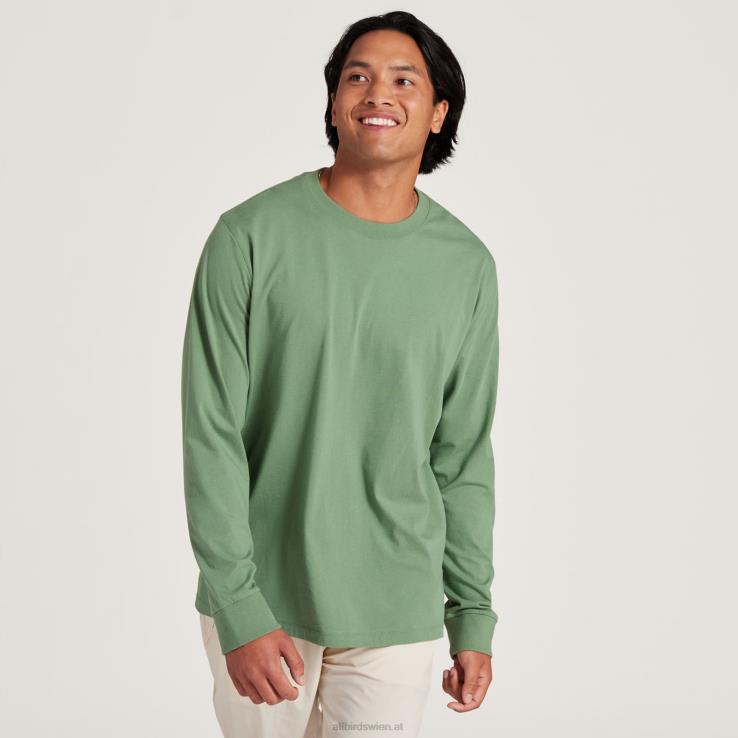 Allbirds Allgood-Langarm-T-Shirt für Herren aus Baumwolle DZ826138 neblige Ladung – Bild 1