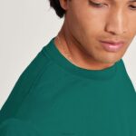Allbirds Allgood-Langarm-T-Shirt für Herren aus Baumwolle DZ826140 tiefer Smaragd – Bild 3