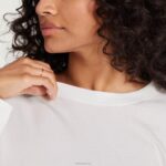 Allbirds Damen-Langarm-T-Shirt aus Allgood-Baumwolle DZ826220 Schneesturm – Bild 3