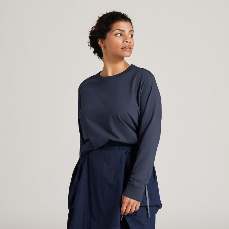 allbirds_damen_langarm_t_shirt_aus_allgood_baumwolle_dz826222_dunstiges_indigo.jpg Allbirds Damen-Langarm-T-Shirt aus Allgood-Baumwolle DZ826222 dunstiges Indigo – Bild 1