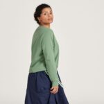 Allbirds Damen-Langarm-T-Shirt aus Allgood-Baumwolle DZ826223 neblige Ladung – Bild 2