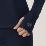 Allbirds Damen-Performance-Viertelreißverschluss DZ826231 echte Marine – Bild 5