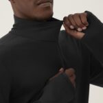 Allbirds Herren-Performance-Viertelreißverschluss DZ826154 natürliches Schwarz – Bild 3
