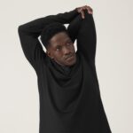 Allbirds Herren-Performance-Viertelreißverschluss DZ826154 natürliches Schwarz – Bild 5