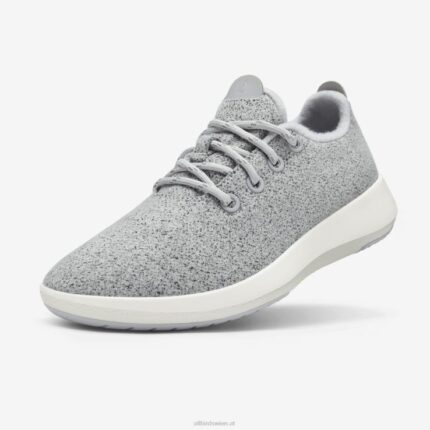 Allbirds Herren-Wollläufer Mizzles DZ82648 hellgrau (naturweiße Sohle)