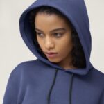 Allbirds R&R-Kapuzenpullover für Damen DZ826224 dunstiges Indigo – Bild 4