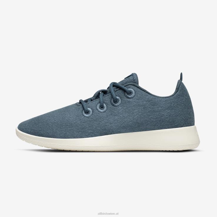 Allbirds Smallbirds Wollläufer – große Kinder DZ826257 ruhiges Blaugrün (natürliche weiße Sohle) – Bild 3