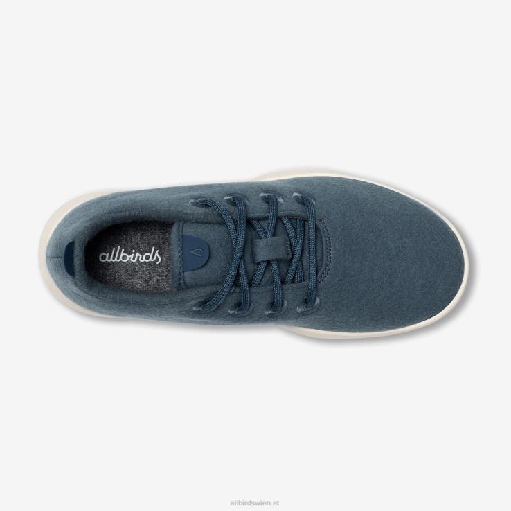Allbirds Smallbirds Wollläufer – große Kinder DZ826257 ruhiges Blaugrün (natürliche weiße Sohle) – Bild 5