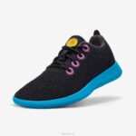 Allbirds Smallbirds Wollläufer – große Kinder DZ826262 Naturschwarz (Thrive Teal-Sohle)