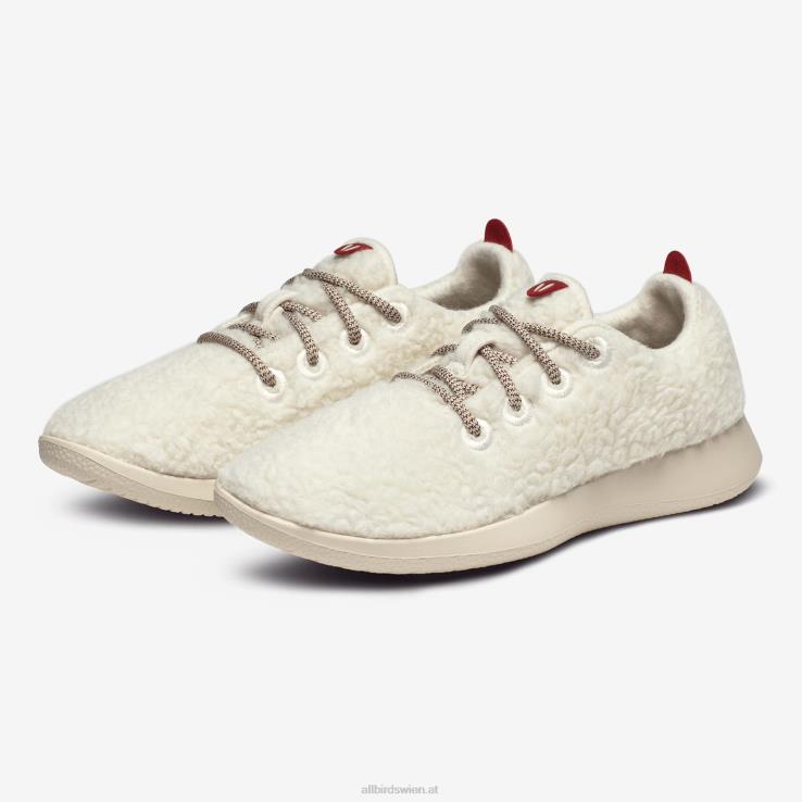 Allbirds Smallbirds Wollläufer – große Kinder DZ826264 naturweißer Flaum (beige Hush-Sohle) – Bild 8
