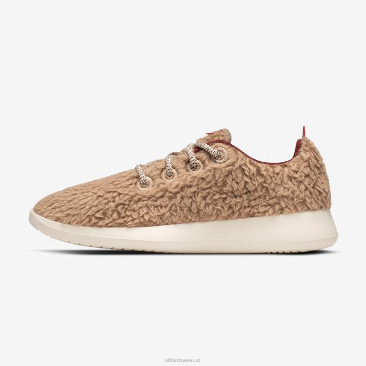 Allbirds Smallbirds Wollläufer – große Kinder DZ826265 dunstige beige Flusen (beige Hush-Sohle) – Bild 3