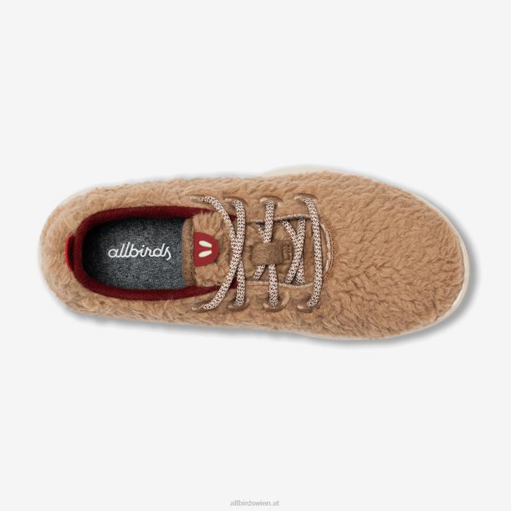 Allbirds Smallbirds Wollläufer – große Kinder DZ826265 dunstige beige Flusen (beige Hush-Sohle) – Bild 5