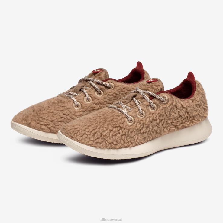 Allbirds Smallbirds Wollläufer – große Kinder DZ826265 dunstige beige Flusen (beige Hush-Sohle) – Bild 8