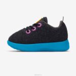 Allbirds Smallbirds Wollläufer – kleine Kinder DZ826239 Naturschwarz (Thrive Teal-Sohle) – Bild 3