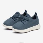 Allbirds Smallbirds Wollläufer – kleine Kinder DZ826241 ruhiges Blaugrün (natürliche weiße Sohle) – Bild 7