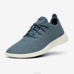Allbirds Wollläufer für Herren DZ82631 ruhiges Blaugrün (natürliche weiße Sohle)
